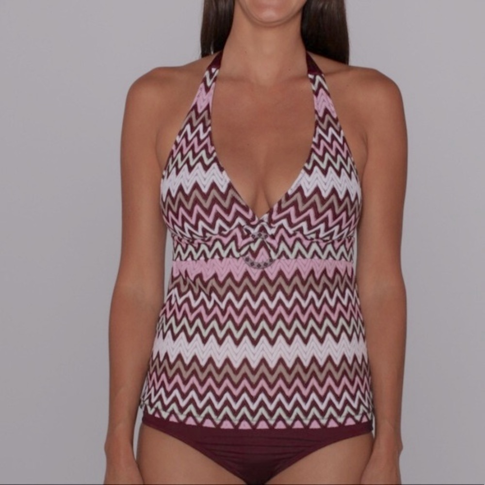 Perry Ellis Point Taken Tankini